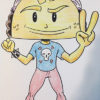 PUNK TACO Volume 1 FIRST PRINTING w/Original PUNK TACO Color Sketch Art by Adam Wallenta #3 - Image 2